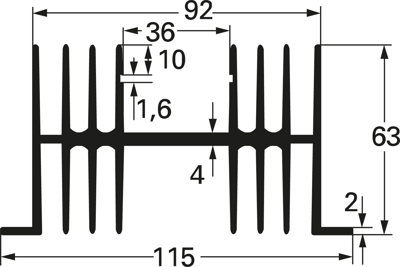 10018826 Fischer Elektronik Kühlkörper Bild 2