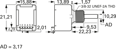 EMS22A50-D28-LT6 Bourns Electronics GmbH Bewegungssensoren Bild 2