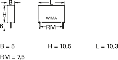 MKS4C036802E00KSSD Wima Folienkondensatoren Bild 2