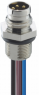 Sensor-Aktor Kabel, M8-Flanschstecker, gerade auf offenes Ende, 3-polig, 0.5 m, PVC, metall, 4 A, 0830 03 T8CW 0,5M