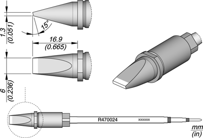 R470024 JBC Lötspitzen, Entlötspitzen und Heißluftdüsen