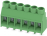 Leiterplattenklemme, 6-polig, RM 6.35 mm, 0,2-6,0 mm², 32 A, Schraubanschluss, grün, 1713969