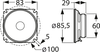 SL 87 WPM 8 OHM VISATON Akustische Signalgeber Bild 2