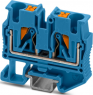 1-Leiter-Mini-Durchgangsklemme, Push-in-Anschluss, 0,2-6,0 mm², 1-polig, 32 A, 6 kV, blau, 3249001