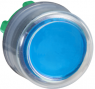 Drucktaster, unbeleuchtet, tastend, Bund rund, blau, Frontring schwarz, Einbau-Ø 22 mm, ZB5AP6