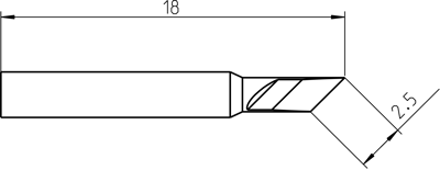 RTP 025 K M Weller Soldering tips, desoldering tips and hot air nozzles Image 3