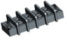 Leiterplattenklemme, 4-polig, RM 11.1 mm, 0,3-2,0 mm², 25 A, Schraubanschluss, schwarz, 1546670-4