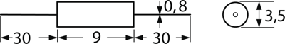 RNS1 1R0 Futaba Bedrahtete Widerstände Bild 2