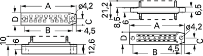 1393725-9 AMP DIN Messerleisten, DIN Federleisten Bild 2