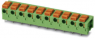 Leiterplattenklemme, 2-polig, RM 7.62 mm, 0,2-1,5 mm², 17.5 A, Federklemmanschluss, grün, 1700758