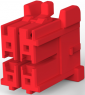 Steckergehäuse, 4-polig, RM 3.3 mm, gerade, rot, 3-1971905-2