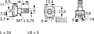 PEC11R-4215K-N0024 Bourns Electronics GmbH Bewegungssensoren Bild 2