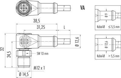 77 3727 0000 50003-0200 binder Sensor-Aktor Kabel Bild 2