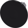 Pilzdrucktaster, unbeleuchtet, tastend, Bund rund, schwarz, Einbau-Ø 22.3 mm, 3SU1050-1CD10-0AA0