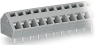 Leiterplattenklemme, 6-polig, RM 5 mm, 0,08-2,5 mm², 24 A, Käfigklemme, grau, 236-406