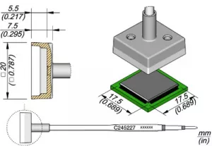 C245227 JBC Soldering tips, desoldering tips and hot air nozzles