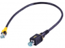 Patchkabel, RJ45-Stecker, gerade auf RJ45-Stecker, gerade, Cat 6A, PVC, 7 m, schwarz