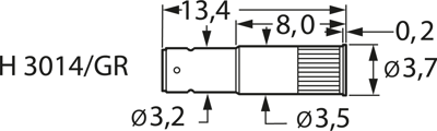 H 3014/GR PTR Zubehör für Prüfstifte