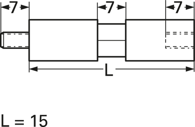 3 S 15-10 QUICK-OHM Spacer Bolts Image 2