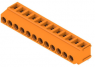 Leiterplattenklemme, 12-polig, RM 5 mm, 0,2-2,5 mm², 15 A, Schraubanschluss, orange, 1234330000