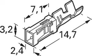 182198-1 AMP Crimp Contacts