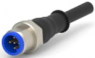 Sensor-Aktor Kabel, M12-Kabelstecker, gerade auf offenes Ende, 5-polig, 1.5 m, PVC, schwarz, 4 A, 1-2273034-1