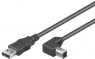 USB 2.0 Anschlusskabel, USB Stecker Typ A auf USB Stecker Typ B, 0.5 m, schwarz