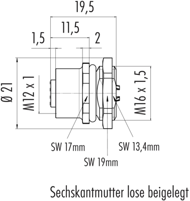 86 4332 1002 00004 binder Sensor-Aktor Rundsteckverbinder Bild 2