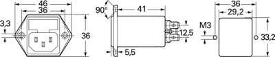 FN261-4-06 Schaffner Interference suppression filter Image 2