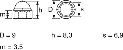 10421055 ESSENTRA COMPONENTS Muttern, Scheiben, Ringe