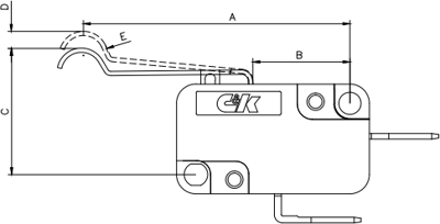 TF320EKT2440Y C & K Schnappschalter Bild 2