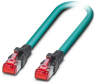 Patchkabel, RJ45-Stecker, gerade auf RJ45-Stecker, gerade, Cat 6A, S/UTP, PUR, 10 m, blau