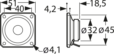 K 50 SQ 8 OHM VISATON Akustische Signalgeber Bild 2