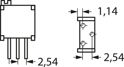 3296Y-1-102LF Bourns Electronics GmbH Trimmpotentiometer Bild 3