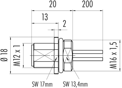 09 3441 700 05 binder Sensor-Aktor Kabel Bild 2