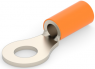 Unisolierter Ringkabelschuh, 1,04-2,62 mm², AWG 16 bis 14, 4.34 mm, M4, orange