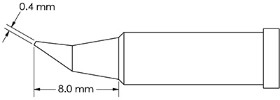 GT4-CN0004R METCAL Lötspitzen, Entlötspitzen und Heißluftdüsen