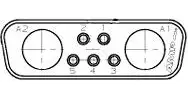 216595-1 AMP D-Sub Steckverbinder