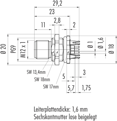 86 0533 1120 00005 binder Sensor-Aktor Rundsteckverbinder Bild 2