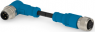 Sensor-Aktor Kabel, M12-Kabelstecker, abgewinkelt auf M12-Kabelstecker, gerade, 4-polig, 5 m, PVC, schwarz, 4 A, T4162213004-005