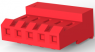 Buchsengehäuse, 5-polig, RM 3.96 mm, gerade, rot, 3-640428-5