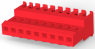 Buchsengehäuse, 9-polig, RM 2.54 mm, abgewinkelt, rot, 3-640620-9