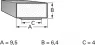 DRE9,5X6,4NI-N4V0-1,0M MTC Accessories for Enclosures