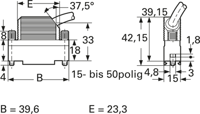 1393738-2 TE Connectivity D-Sub Gehäuse