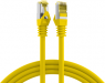 Patchkabel, RJ45-Stecker, gerade auf RJ45-Stecker, gerade, Cat 6A, S/FTP, LSZH, 0.5 m, gelb