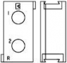 Steckergehäuse, 2-polig, RM 14.27 mm, gerade, schwarz, 6648515-1