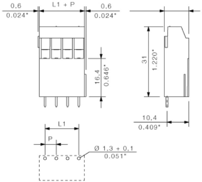 1975340000 Weidmüller PCB Terminal Blocks Image 2