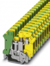 Schutzleiter-Reihenklemme, Schraubanschluss, 0,5-16 mm², 3-polig, 8 kV, gelb/grün, 3001420