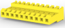 Buchsengehäuse, 10-polig, RM 3.96 mm, gerade, gelb, 4-640600-0