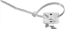 Befestigungssockel, Nylon, weiß, selbstklebend, (L x B x H) 28.58 x 28.58 x 4.8 mm